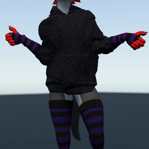 Rexouium Hoodie, arm warmers and thigh highs